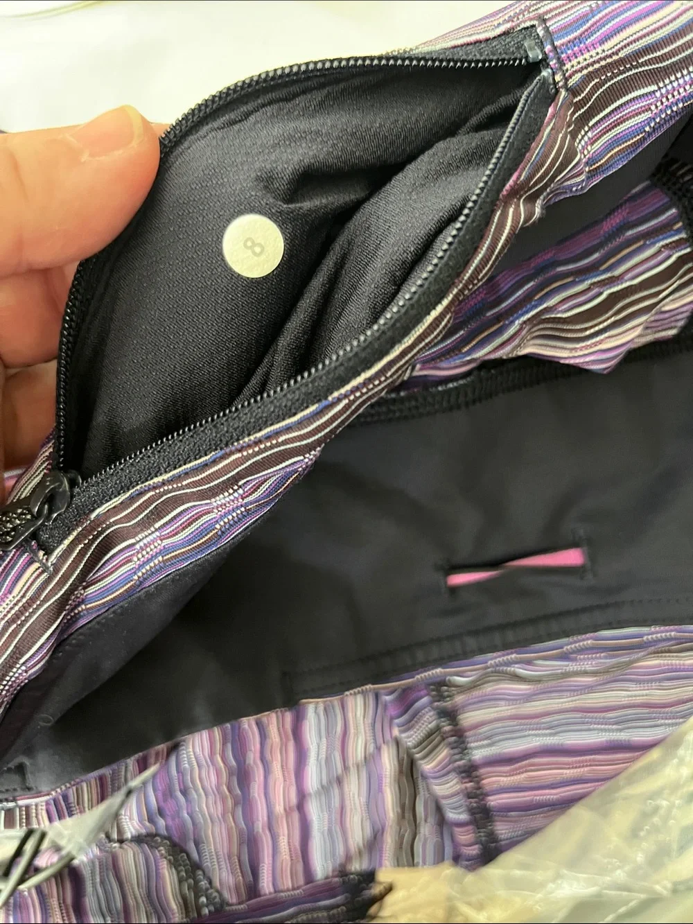 Lululemon Pace Rival Crop Space Dye Twist Ultra Violet Multi / Naval Blue